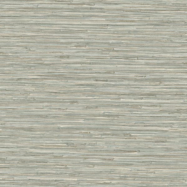 Tiki Texture Faux Grasscloth Seaglass Vinyl Peel and Stick Wallpaper Roll ( Covers 30.75 sq. ft. )