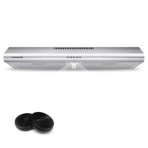 30 in. Ducted and Ductless Under Cabinet Range Hood in Stainless Steel with Dishwasher Safe Metal Mesh Filter