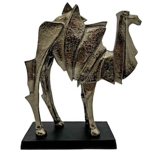 Bronze 18 in. x 14 in. Tall Handmade Aluminum Metal Abstract Camel Sculpture