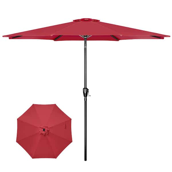 Pure Garden 10 ft. Rectangular Patio Umbrella with Push