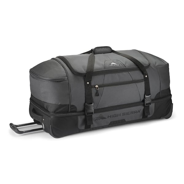 High Sierra Fairlead 16.54 in. Drop Bottom Wheeled Duffel Bag with Handle, Mercury