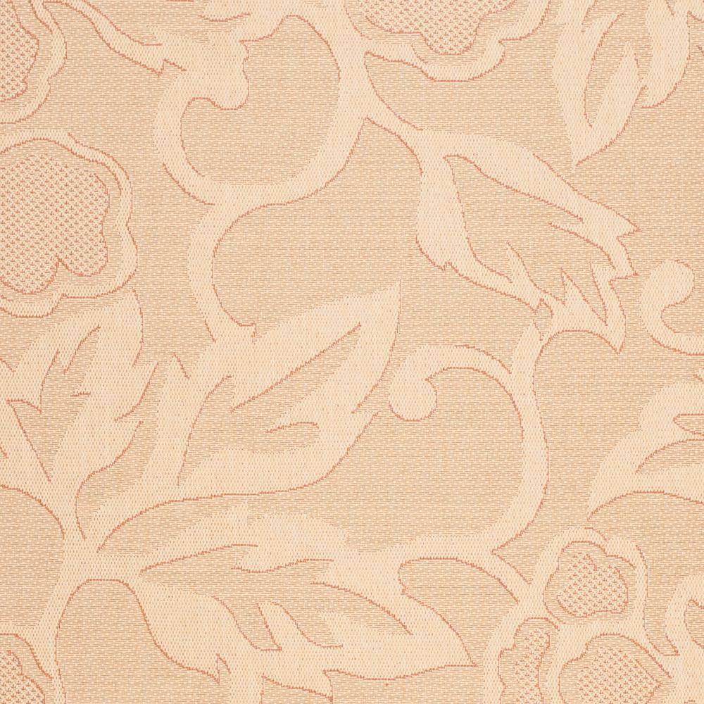Natural Floral Motif Synthetic 9' x 12' Outdoor Rug