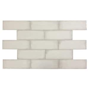 Sake Rectangle Bone 3 in. x 9 in. Smooth Glossy Ceramic Artistic Subway Wall Bathroom Tile (7.99 sq. ft./44-piece case)