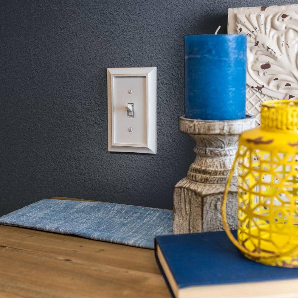 Amerelle White Wood 1-Gang Duplex Wall Plate