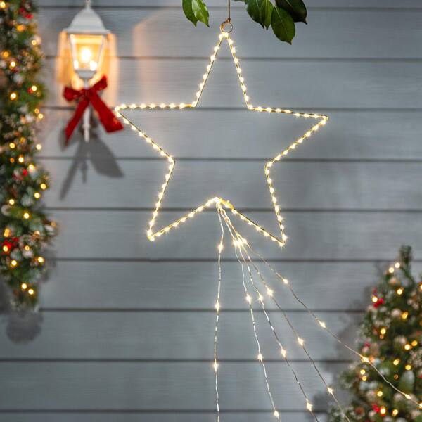 shooting star christmas lights home depot