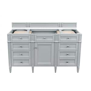 Brittany 59 in. W x 23 in. D x 32.8 in. H Single Bath Vanity Cabinet Without Top in Urban Gray