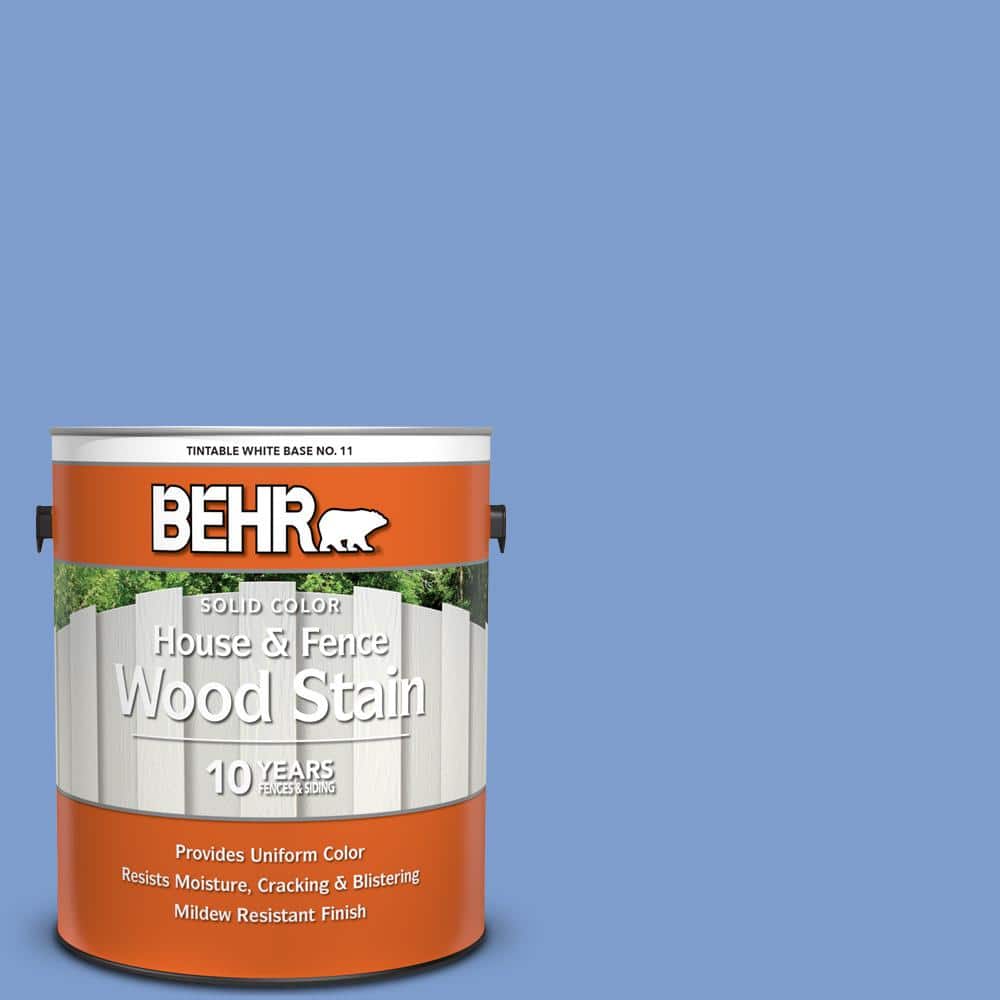 1 gal. #BIC-09 Caribbean Sky Solid Color House and Fence Exterior Wood Stai