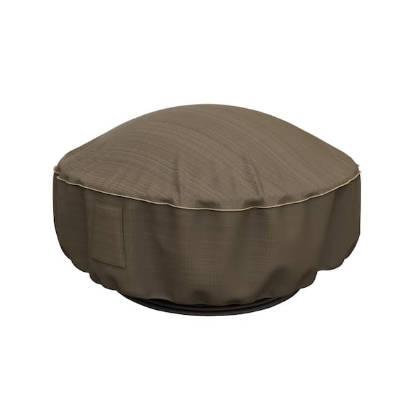 Budge Rust-Oleum NeverWet Hillside 36 in. Dia x 15 in. Drop Black and Tan Firepit  Cover P9A15BTNW3 - The Home Depot