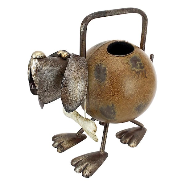 Design Toscano Back to the Farm 56 oz. Metal Dog Watering Can