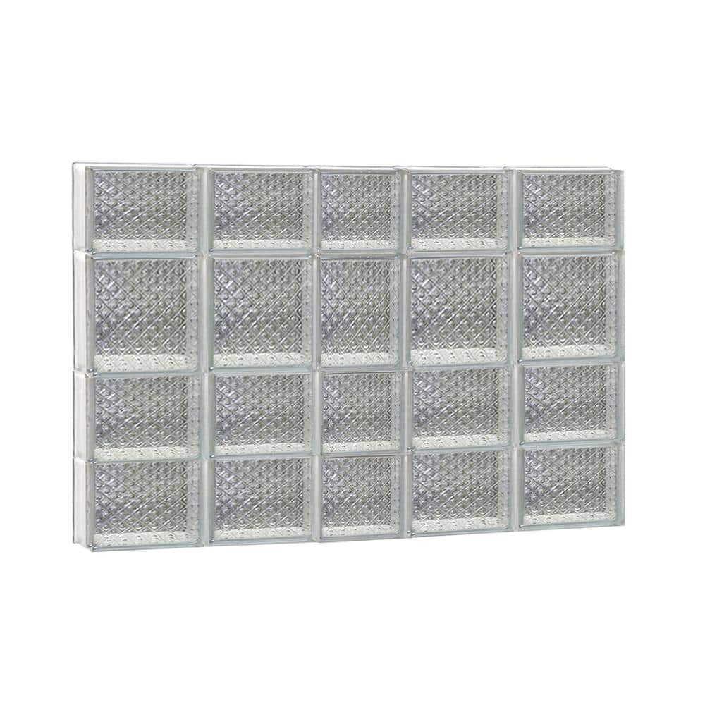 36.75 in. x 25 in. x 3.125 in. Frameless Diamond Pattern Non-Vented Glass Block Window price history on PriceWatchPro