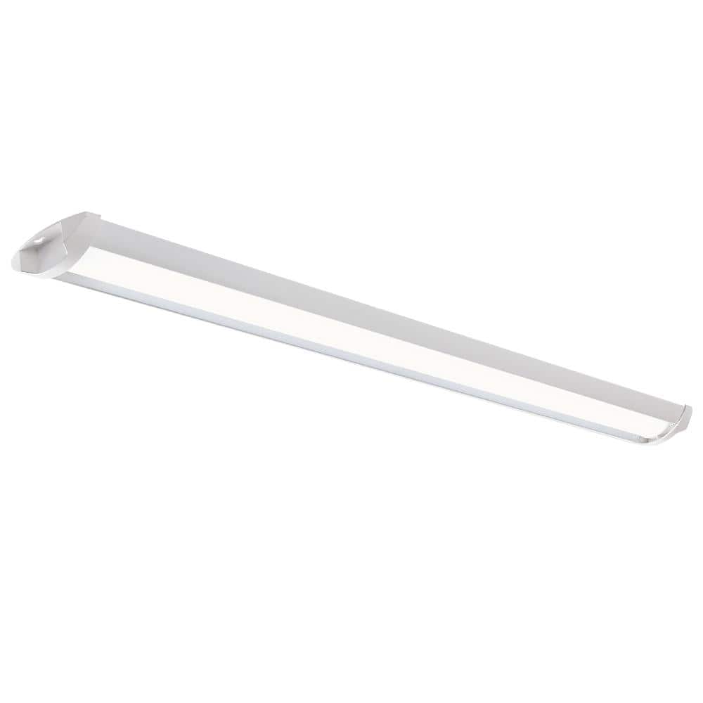 1-Pack 44 in. 3400 Lumens Easy Install LED Wraparound Light Fixture 120V Br