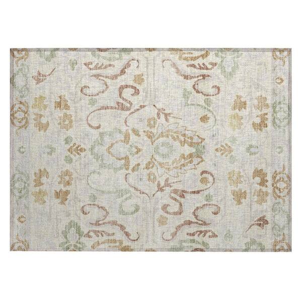 Chantille Machine Washable Indoor/Outdoor Abstract ACN3159 Cream 2 ft. x 3 ft. Accent Rug