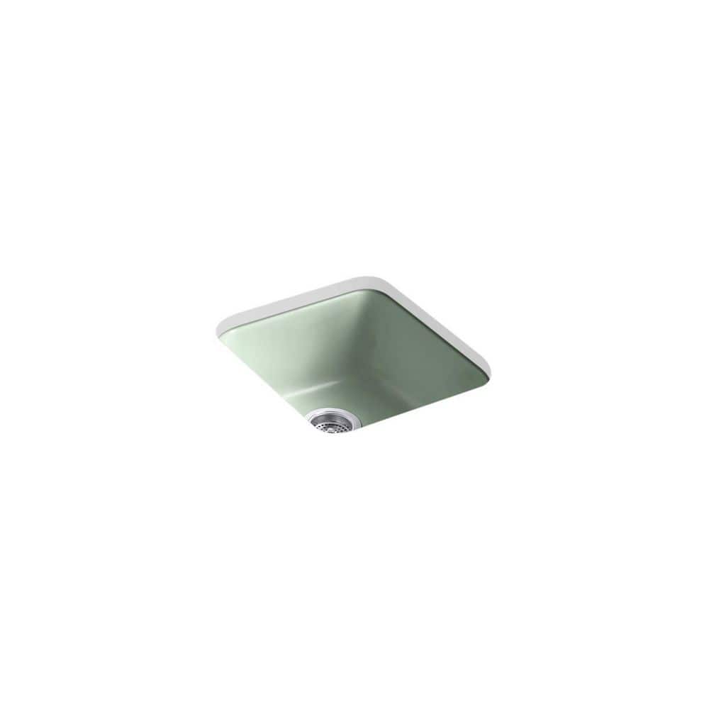 Iron/Tones Cast Iron 17 in. Drop-In/Topmount Bar Sink in Aspen Green price history on PriceWatchPro