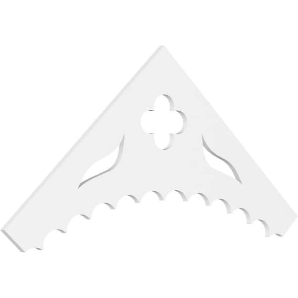 1 in. x 72 in. x 30 in. (10/12) Pitch Wellington Gable Pediment Architectural Grade PVC Moulding