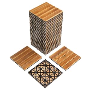 1 ft. x 1 ft. Wood Composite Deck Tile in Brown (27 per Case)