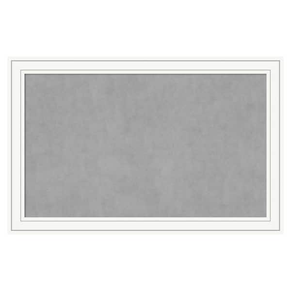 Amanti Art Craftsman White 45 in. x 29 in. Framed Magnetic Board