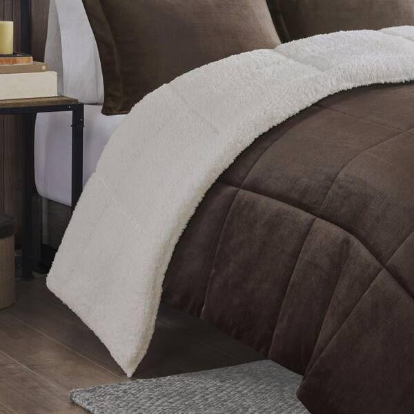 Alton plush to sherpa comforter set woolrich online