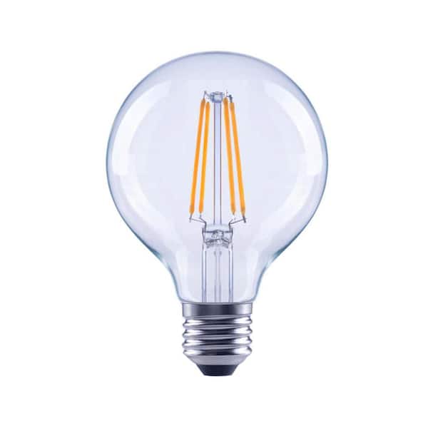 periskop forarbejdning Børnecenter EcoSmart 40-Watt Equivalent G25 Dimmable ENERGY STAR Clear Glass Filament  Vintage Edison LED Light Bulb Bright White (48-Pack)-FG-03237X16 - The Home  Depot