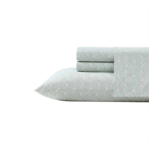 Tommy Bahama Pineapple Adventure 4-Piece Green 100% Cotton King Sheet Set