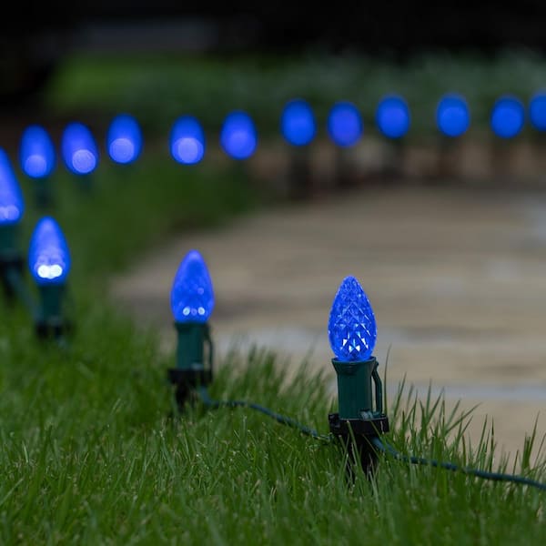 blue and white c7 led christmas lights