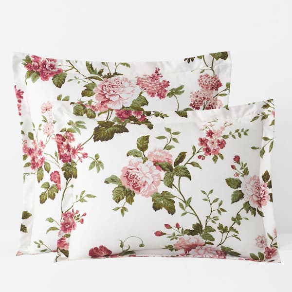 Legends Hotel Victorian Bloom Wrinkle-Free Ivory Multi Sateen Sham