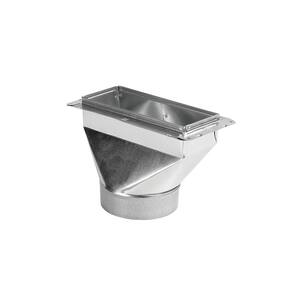 Ceiling Register Box 12x 12 x 8 in HVAC Air Flow Duct Galvanized-Steel Boot Vent 