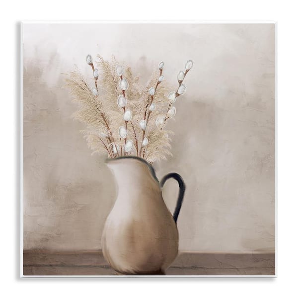 Willow in Vase by Kim Allen Unframed Graphic Art Print Nature 12 in. x 12 in.