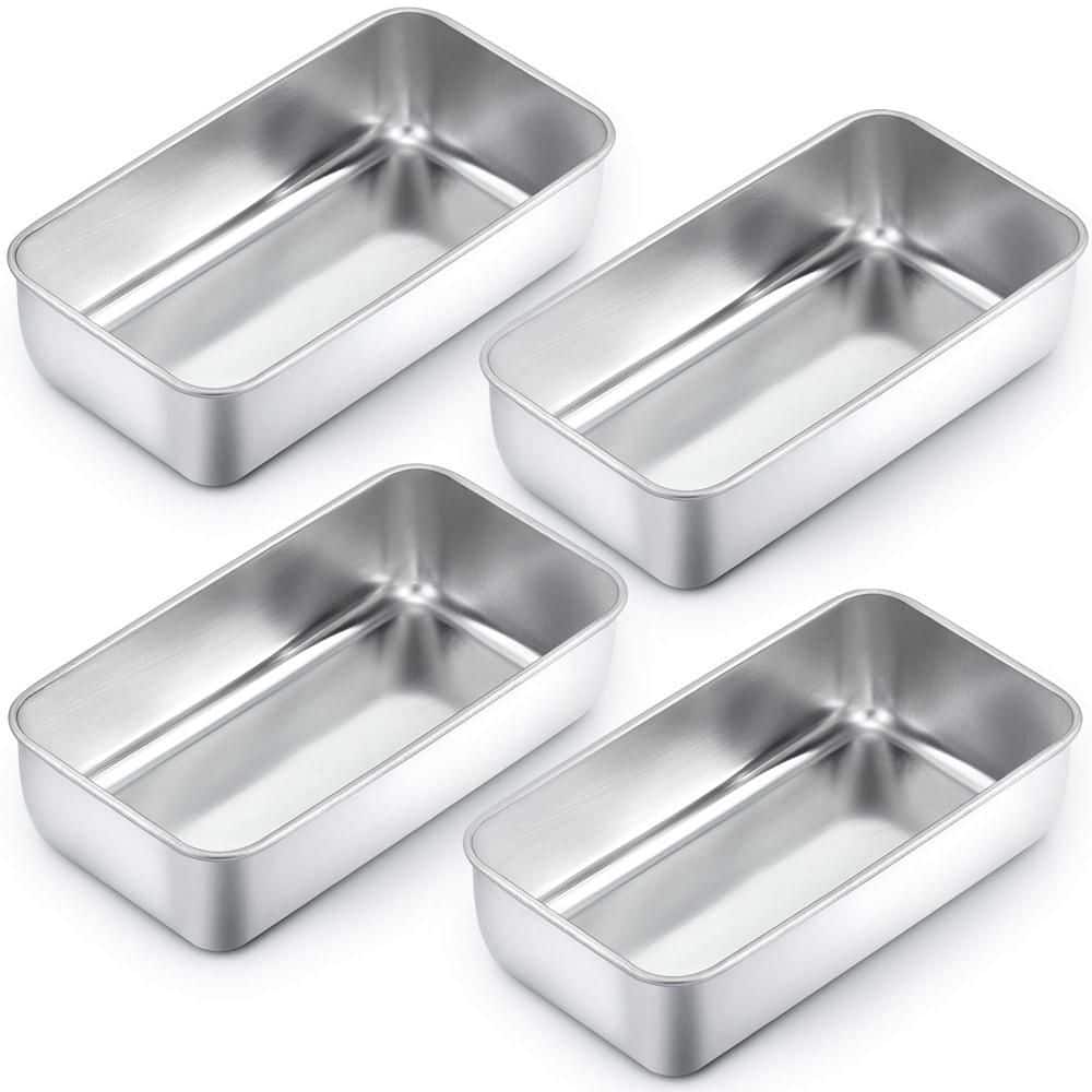 9.25 in. x 5 in. Stainless Steel Bread Loaf Pans for Baking, Bread, Cake, Lasagna, Oven and Dishwasher Safe (Set of 4) price history on PriceWatchPro