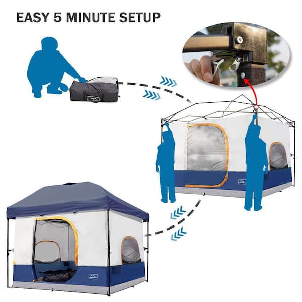 Camping Navy Blue Inner Tent for 10 ft. x 10 ft. Canopy (TOP and