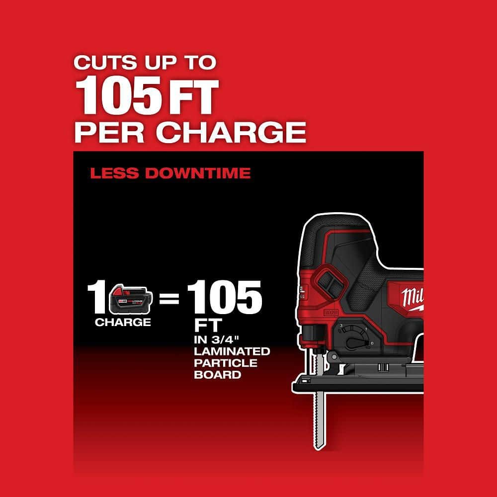 Milwaukee M18 FUEL 18V Lithium Ion Brushless Cordless Jig Saw Tool Only - Image 6