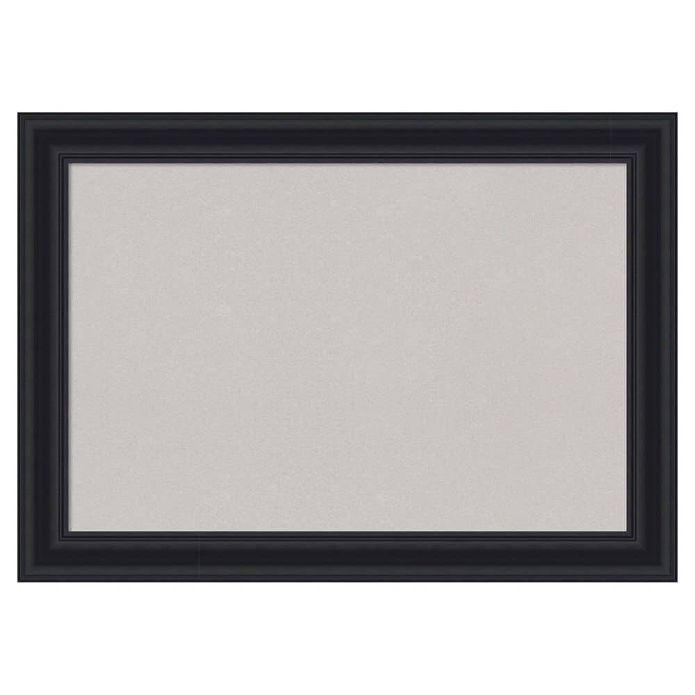 Dalat Black 28 in. x 20 in. Poly Framed Grey Cork Memo Board price history on PriceWatchPro