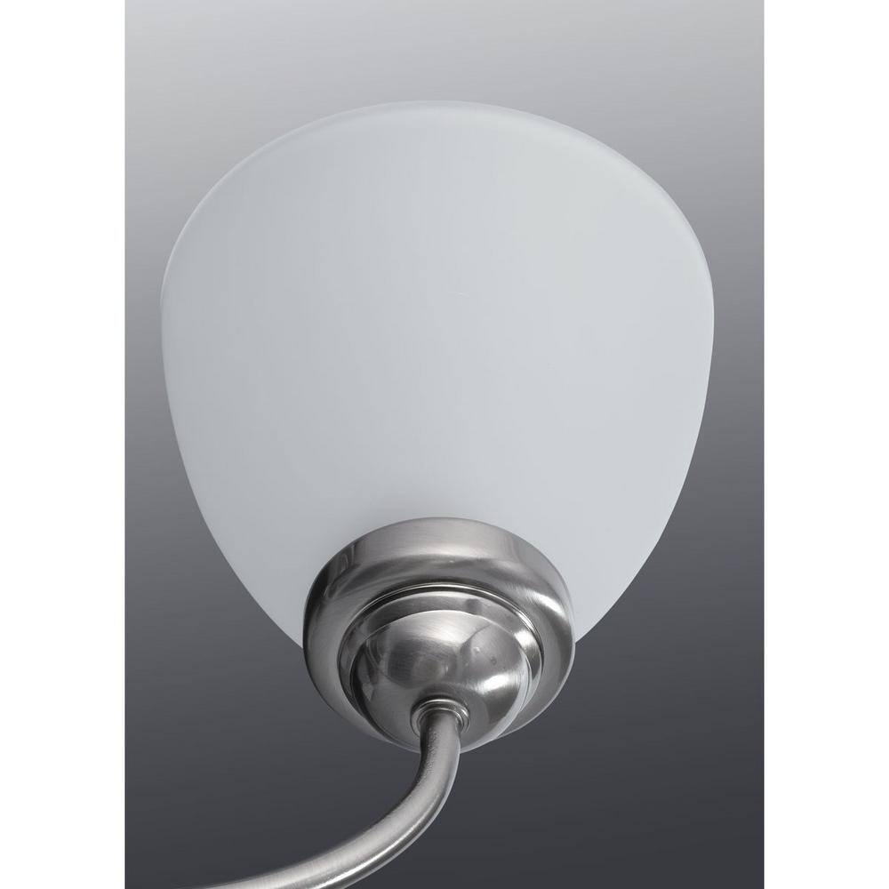 Heart Collection Polished Chrome 3-Light Bath Bracket with Etched Glass Shades