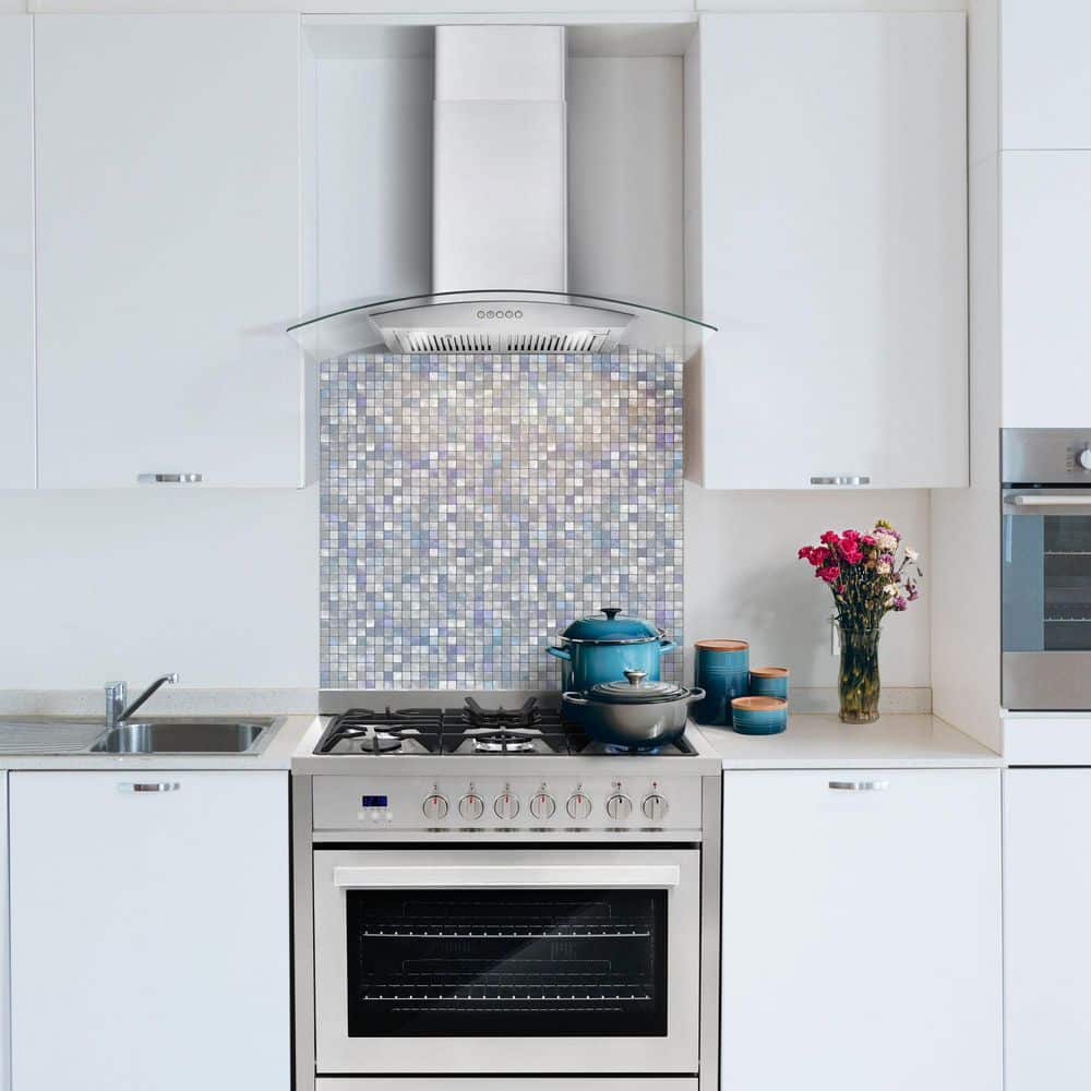 Cosmo 36" Stainless Steel Wall Mount Range Hood with Charcoal Filter