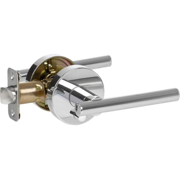 DELANEY HARDWARE Contemporary Collection Cira Polished Chrome Bed/Bath Door Handle
