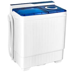 UBesGoo Compact Twin Tub Portable Mini Washing Machine 26lbs Capacity,  White and Grey 