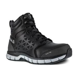 Men's Sublite Cushion Work RB4607 6 in. Athletic Work Boot - Alloy Toe - Black Size 4(M)