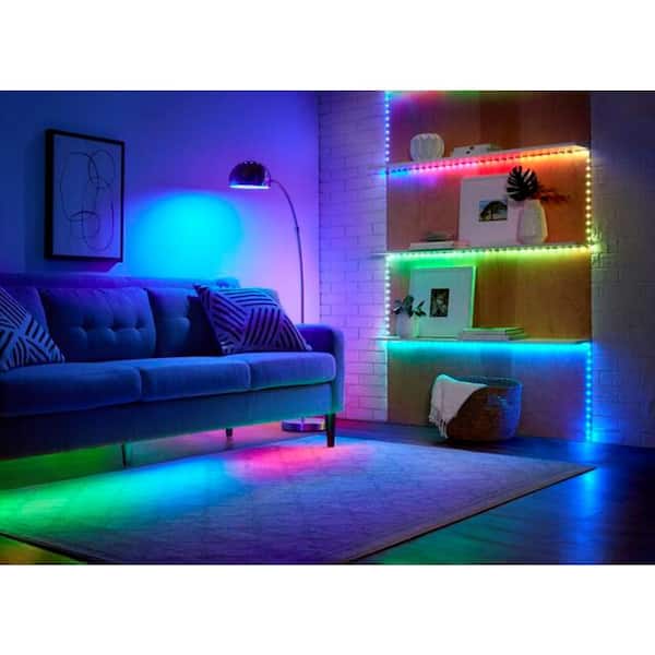 EcoSmart 8 ft. RGB Indoor LED Strip Light Kit DT8800-8F - The Home Depot