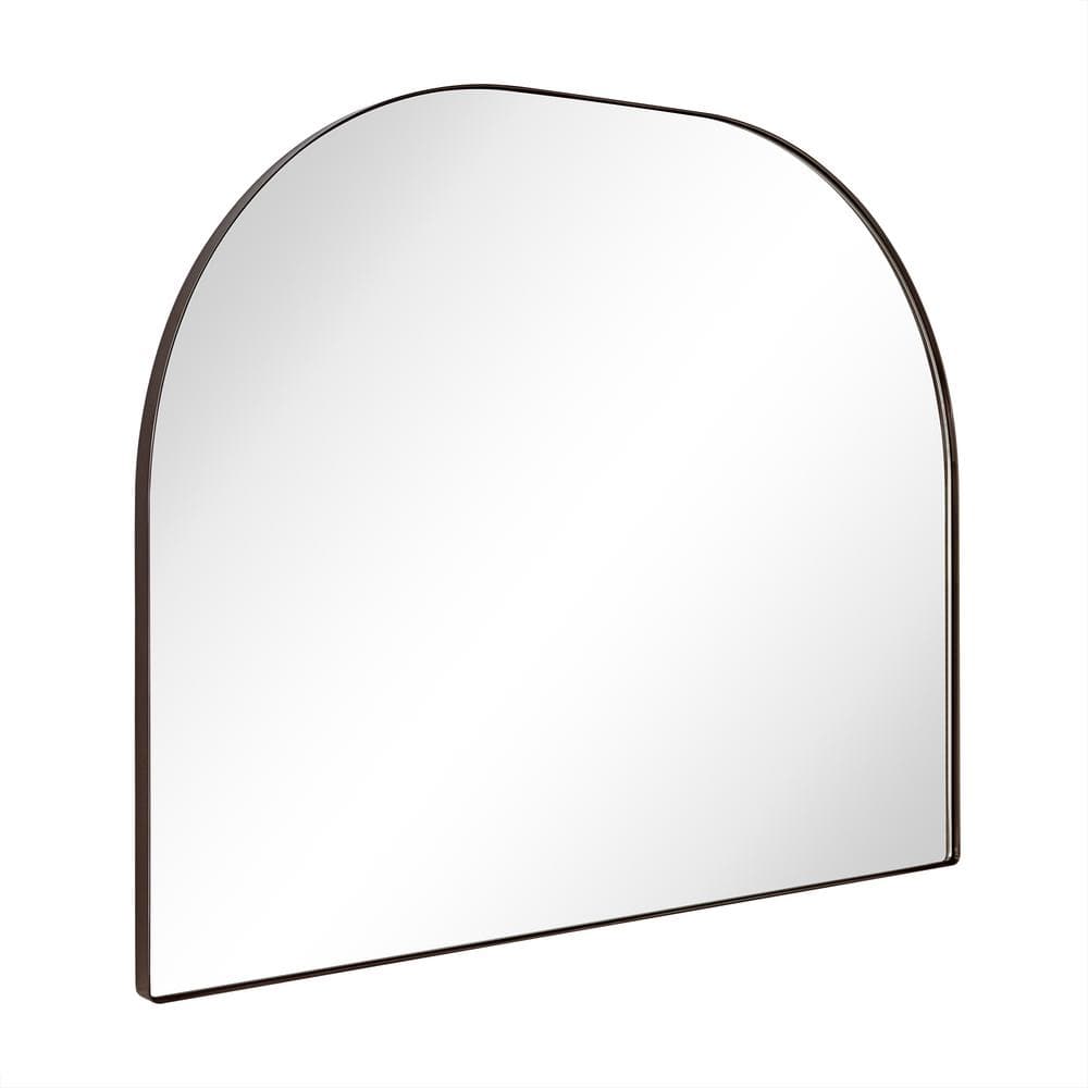 TOMACE 40 in. W x 32 in. H Large Arched Metal Framed Wall Mounted Bathroom Vanity Mirror in Oil Rubbed Bronze price history on PriceWatchPro