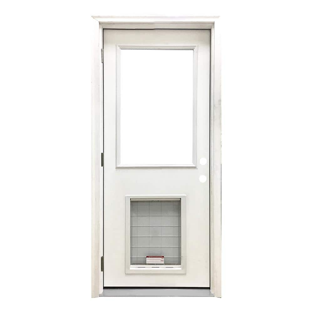 Exterior back door with best sale dog door