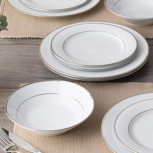 Noritake Spectrum 12-Piece (White) Porcelain Dinnerware Set