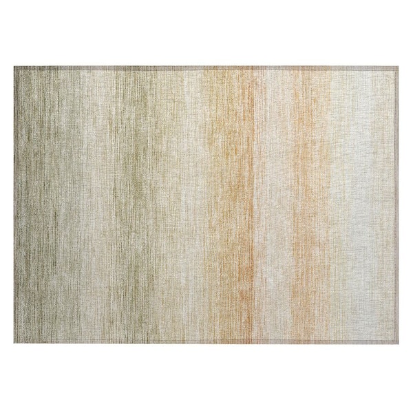 Chantille Machine Washable Indoor/Outdoor Abstract ACN2891 Sage 3 ft. x 4 ft. Area Rug