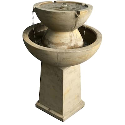 Yorkshire Antique Stone Cement Fountain