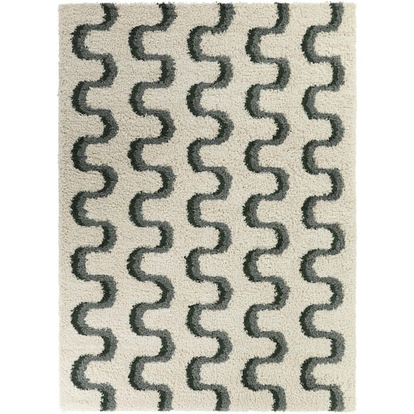 Boreas Green/Blue 5 ft. x 7 ft. Area Rug