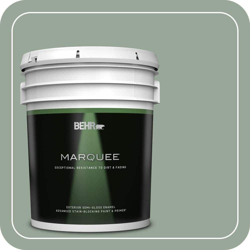 5 gal. #MQ6-17 Green Trellis Semi-Gloss Enamel Exterior Paint & Primer price history on PriceWatchPro