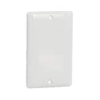 X Series 1-Gang Standard Size Blank Wall Plate Cover Plate Matte White