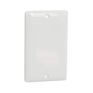 X Series 1-Gang Standard Size Blank Wall Plate Outlet Cover Plate Matte White