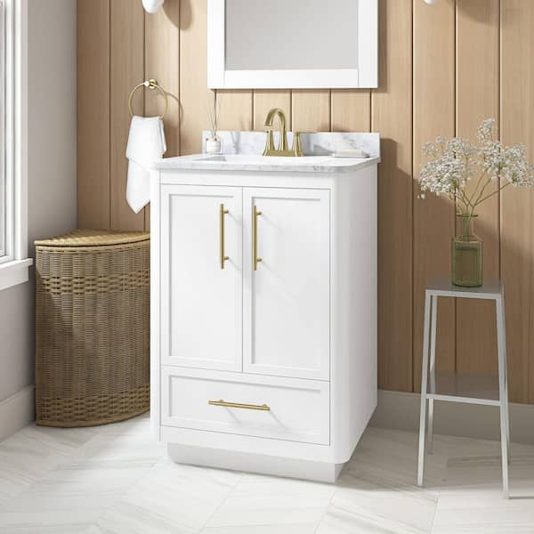 Home Decorators Collection Tamsin 24 in. Single Sink White