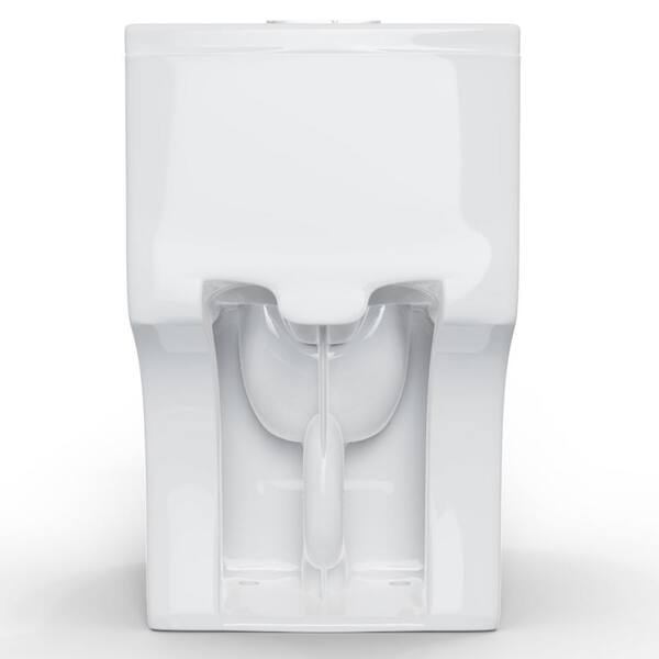 Simple Project One-Piece 0.8/1.28 GPF Dual Flush, Elongated Toilet, in  Gloss White, Seat Included HD-US-OT-2-03 - The Home Depot