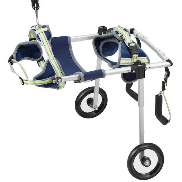 2 Wheels Dog Wheelchair for Back Legs, Pet Wheelchair Lightweight, for Injured, Disabled, Paralysis, Hind Limb Pet(S)