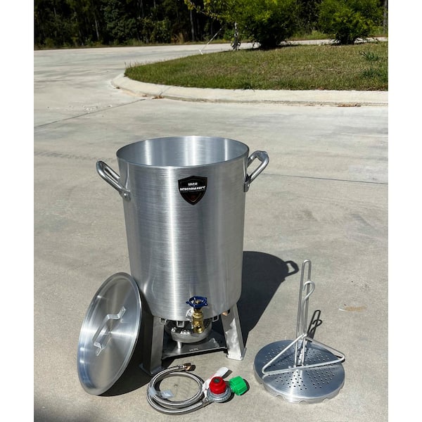 Backyard Pro 30 Qt. Turkey Fryer Pot - w/ Lid & Accessories